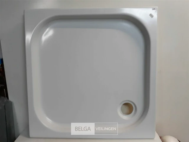 1 x douchebak 90x90 cm extra plat - afbeelding 1 van  3