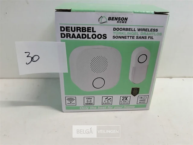 1 x draadloze deurbel 38 melodien - afbeelding 3 van  3