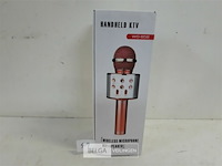 1 x draadloze microfoon goud kleur - afbeelding 1 van  3