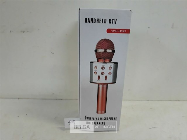 1 x draadloze microfoon goud kleur - afbeelding 2 van  3