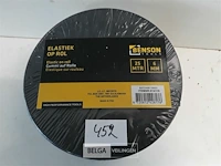 1 x elastiek 6 mm 25 m zwart op rol - afbeelding 1 van  3