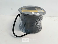 1 x elastiek 6 mm 25 m zwart op rol - afbeelding 3 van  3
