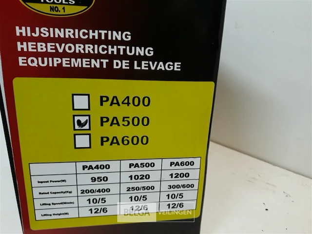 1 x electrische takel 250-500kg - afbeelding 3 van  3