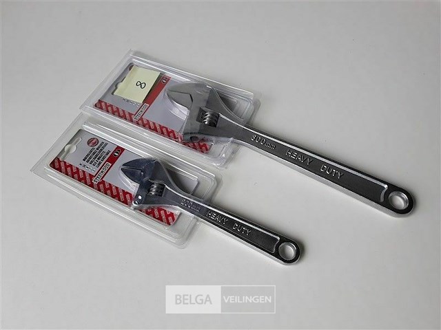 1 x engelse sleutel 200 mm en 3000 mm steelwood - afbeelding 2 van  3