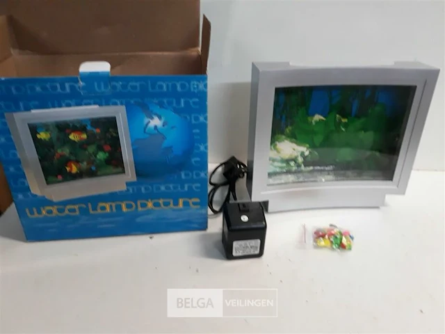1 x fake aquarium met pvc vissen - afbeelding 3 van  3