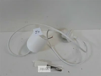 1 x fitting e27 met kabel 120 cm met plafond afdekkap - afbeelding 2 van  3