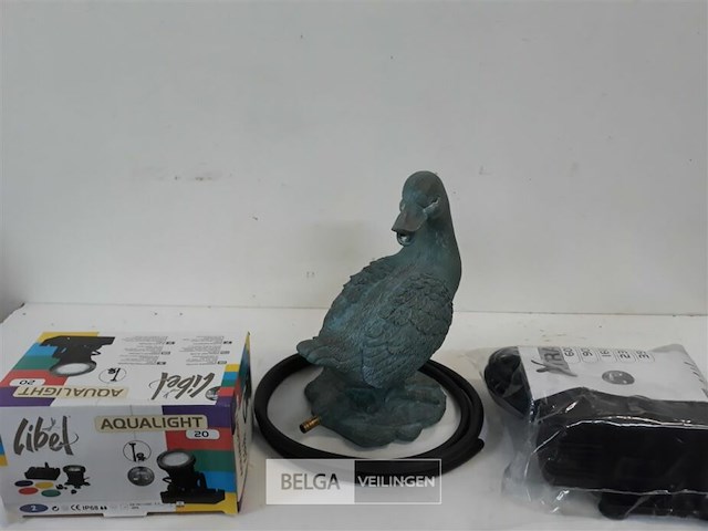 1 x fontein als eend met pomp + verlichting - afbeelding 3 van  3