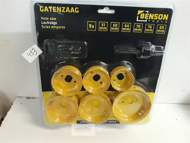 1 x gatenzaag 9 delig - afbeelding 1 van  3