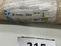 1 x gedraaid sisal touw 4mm 20 meter - afbeelding 3 van  3