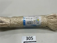 1 x gedraaid sisal touw 6mm 20 meter