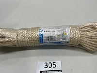 1 x gedraaid sisal touw 6mm 20 meter - afbeelding 1 van  3