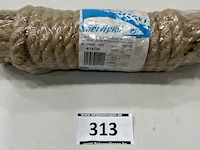 1 x gedraaide jutetouw natuur 12 mm 10 meter - afbeelding 1 van  3