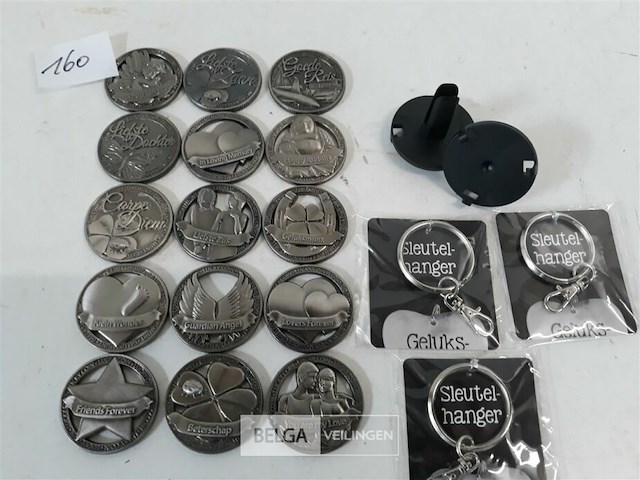 1 x geluksmunten + hanger mix - afbeelding 2 van  3