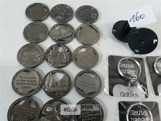 1 x geluksmunten + hanger mix - afbeelding 3 van  3