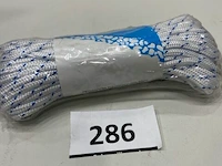 1 x gevlochten polypropyleen touw 4mm 20 meter - afbeelding 1 van  3