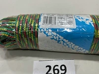 1 x gevlochten sporttouw 6mm 20 meter - afbeelding 1 van  3