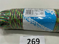 1 x gevlochten sporttouw 6mm 20 meter - afbeelding 1 van  3
