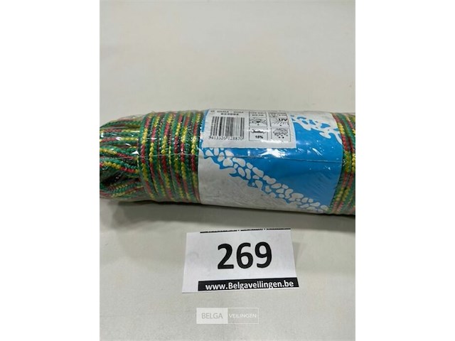 1 x gevlochten sporttouw 6mm 20 meter - afbeelding 2 van  3