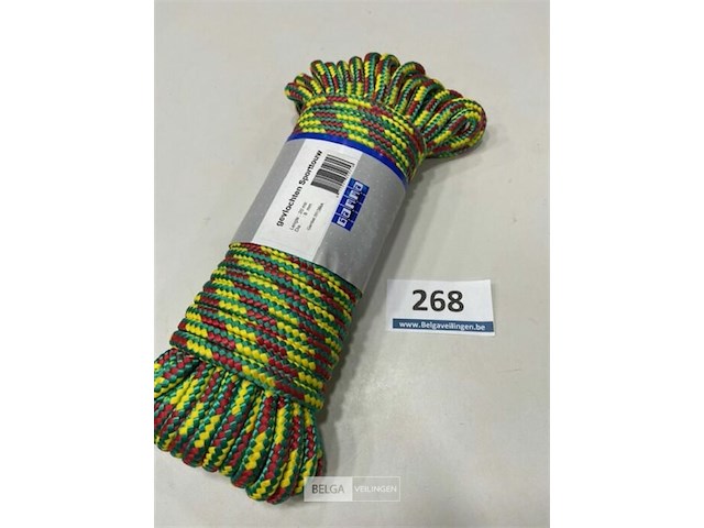 1 x gevlochten sporttouw 8mm 20 meter - afbeelding 2 van  3