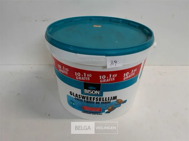 1 x glasvezellijm bison 10+1kg - afbeelding 1 van  3