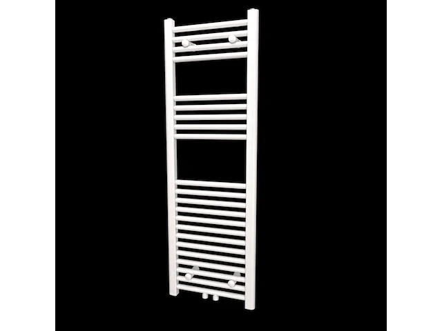 1 x h1200xb500 handdoekradiator mat wit - linteo - afbeelding 2 van  4