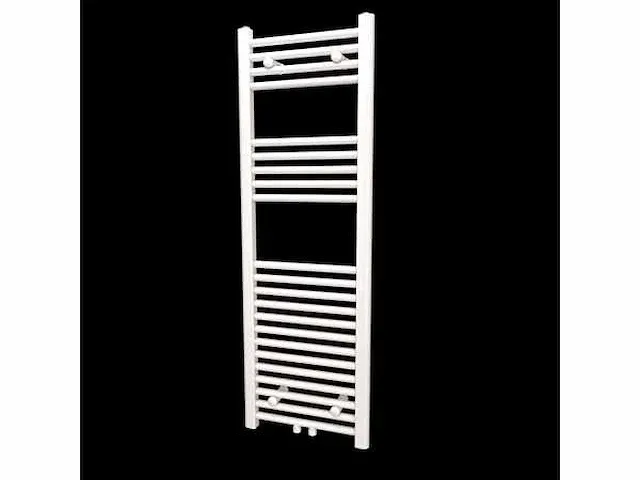 1 x h1200xb500 handdoekradiator mat wit - linteo - afbeelding 2 van  4
