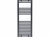 1 x h1200xb600 handdoekradiator mat zwart - linteo - afbeelding 1 van  4