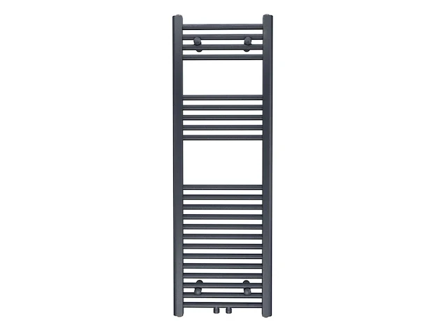 1 x h1200xb600 handdoekradiator mat zwart - linteo - afbeelding 1 van  4