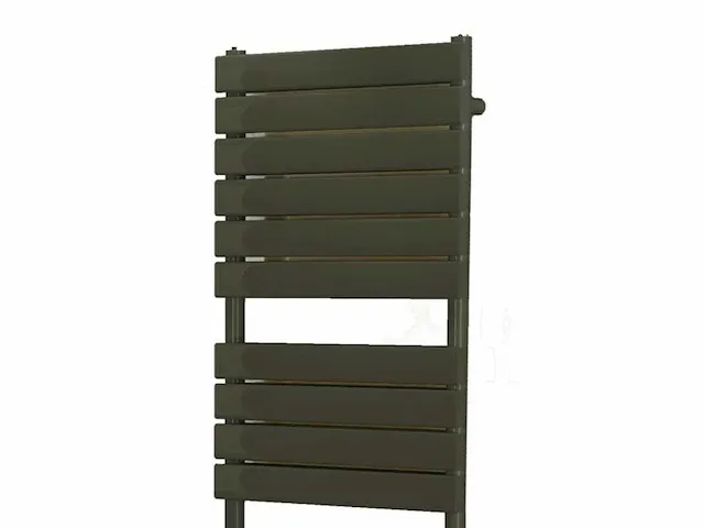 1 x h1760xb600 mat zwart badkamerradiator farko solo - afbeelding 1 van  3