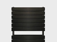 1 x h1760xb600 mat zwart dubbele badkamerradiator farko - afbeelding 1 van  4