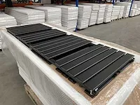 1 x h1760xb600 mat zwart dubbele badkamerradiator farko - afbeelding 3 van  4