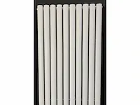 1 x h1800xb480 dubbele design radiator rondo mat wit - afbeelding 3 van  4