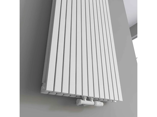 1 x h1800xb500 dubbele design radiator vero mat wit - afbeelding 3 van  5