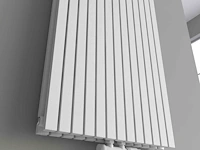 1 x h1800xb500 dubbele design radiator vero mat wit - afbeelding 3 van  5