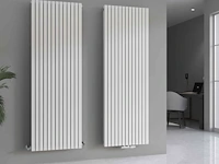 1 x h1800xb500 dubbele design radiator vero mat wit - afbeelding 4 van  5