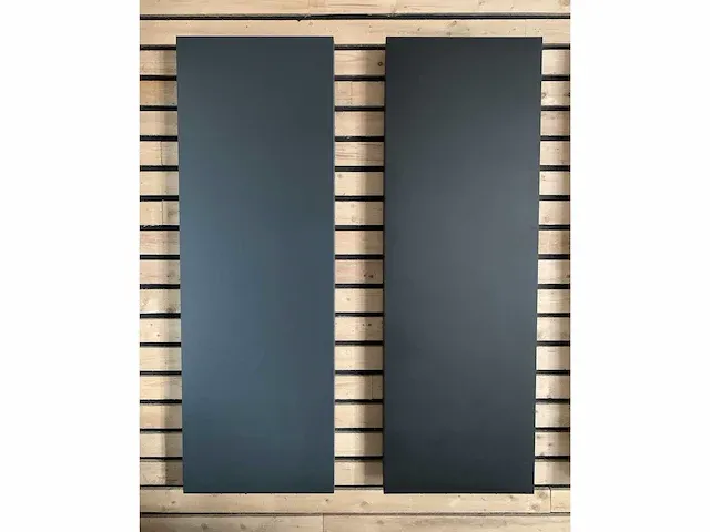 1 x h1800xb500 mat zwart vlakke verticale radiator plano - afbeelding 4 van  5