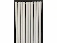 1 x h1800xb600 dubbele design radiator rondo mat wit - afbeelding 3 van  4
