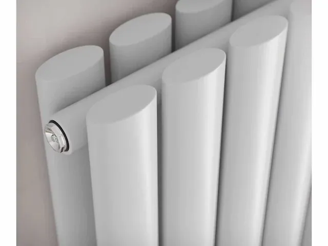 1 x h1800xb600 dubbele design radiator rondo mat wit - afbeelding 4 van  4