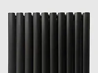1 x h1800xb600 dubbele design radiator rondo mat zwart - afbeelding 1 van  4