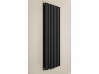 1 x h1800xb600 dubbele design radiator rondo mat zwart - afbeelding 4 van  4