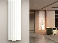 1 x h1800xb600 dubbele design radiator vero mat wit - afbeelding 1 van  1