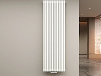 1 x h1800xb600 dubbele design radiator vero mat wit - afbeelding 1 van  4