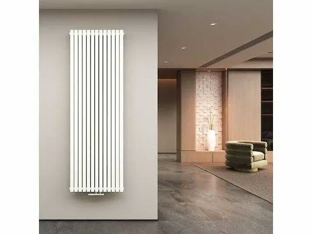 1 x h1800xb600 dubbele design radiator vero mat wit - afbeelding 1 van  1