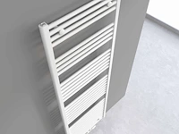 1 x h1800xb600 handdoekradiator mat wit - linteo - afbeelding 2 van  3