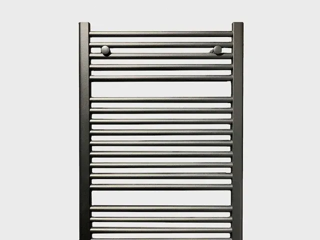 1 x h1800xb600 handdoekradiator mat zwart - linteo - afbeelding 1 van  5