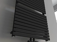 1 x h1800xb600 mat zwart handdoekradiator verezzo - afbeelding 3 van  3