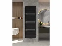 1 x h1800xb600 mat zwart handdoekradiator vero - afbeelding 1 van  3