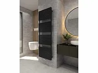 1 x h1800xb600 mat zwart handdoekradiator vero - afbeelding 2 van  3