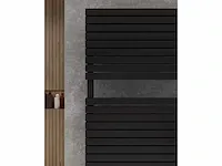 1 x h1800xb600 mat zwart handdoekradiator vero - afbeelding 3 van  3