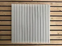 1 x h900xb900 horizontaale designradiator mat wit